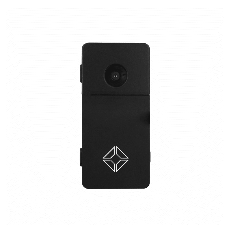 The Blockstream Jade Plus hardware wallet features a metal body, a vibrant display and a built-in camera